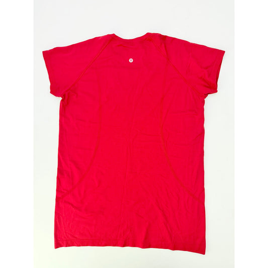 lululemon red short sleeve swifty tech 2.0 - size 14