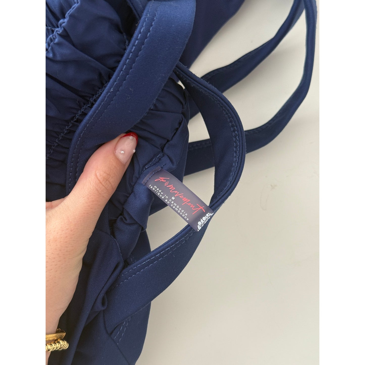 Free People navy blue get your flirt on shortsie - size medium