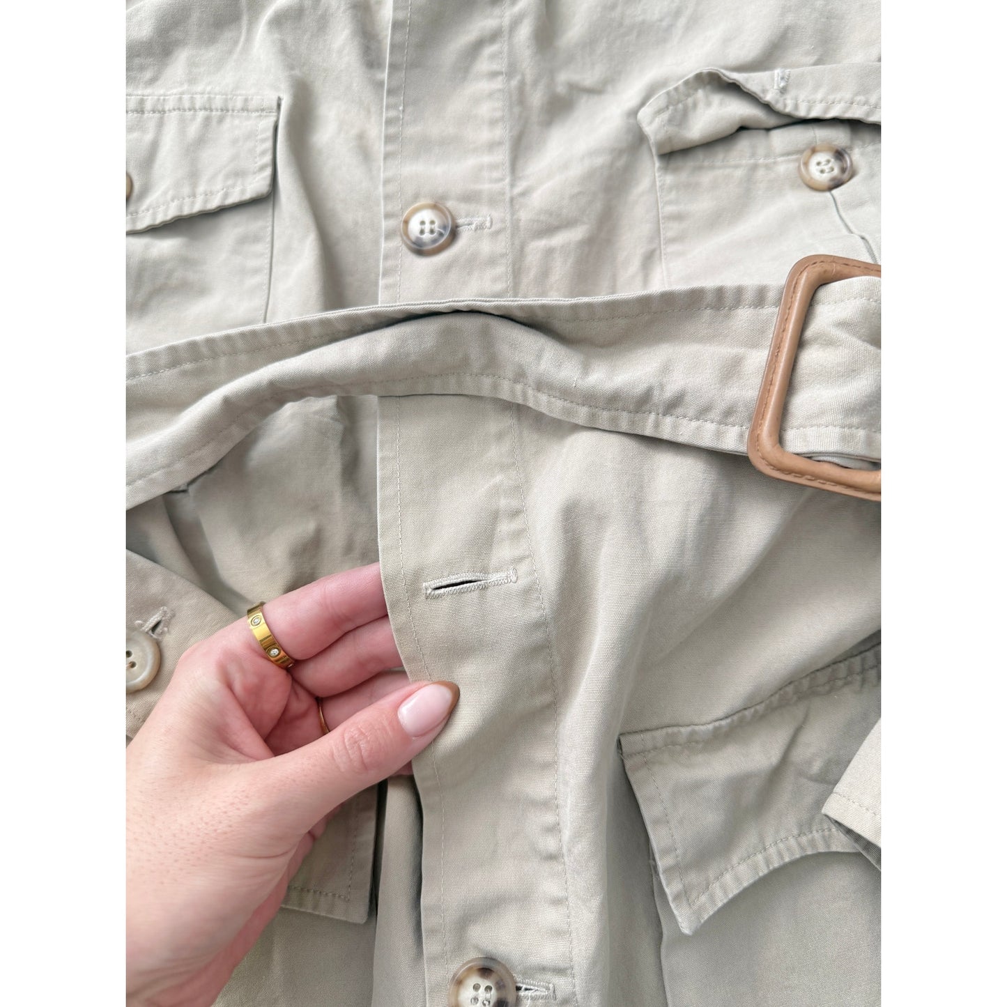 Vintage abercrombie and fitch safari utility jacket - size small