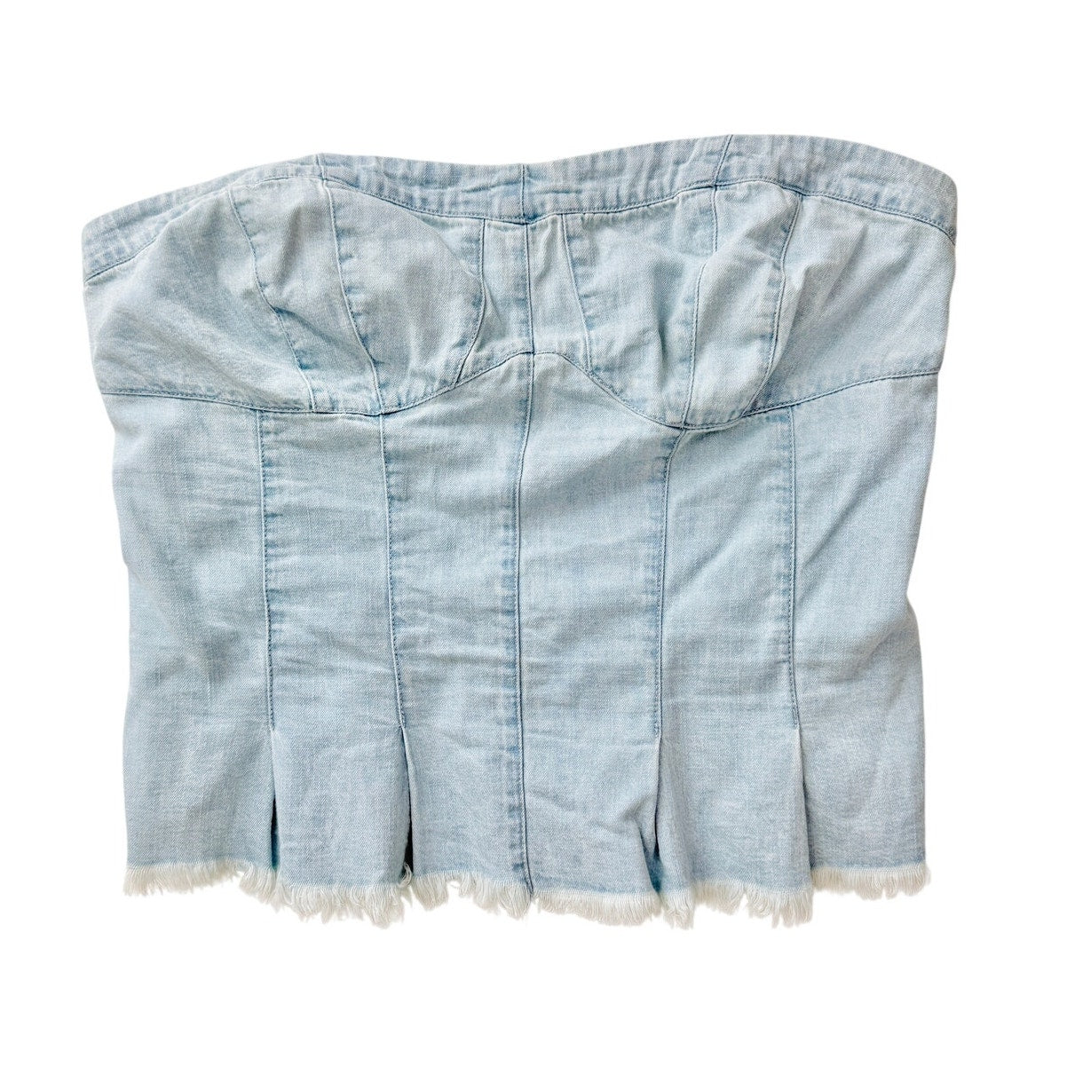 Free People better days denim tube top - size XL