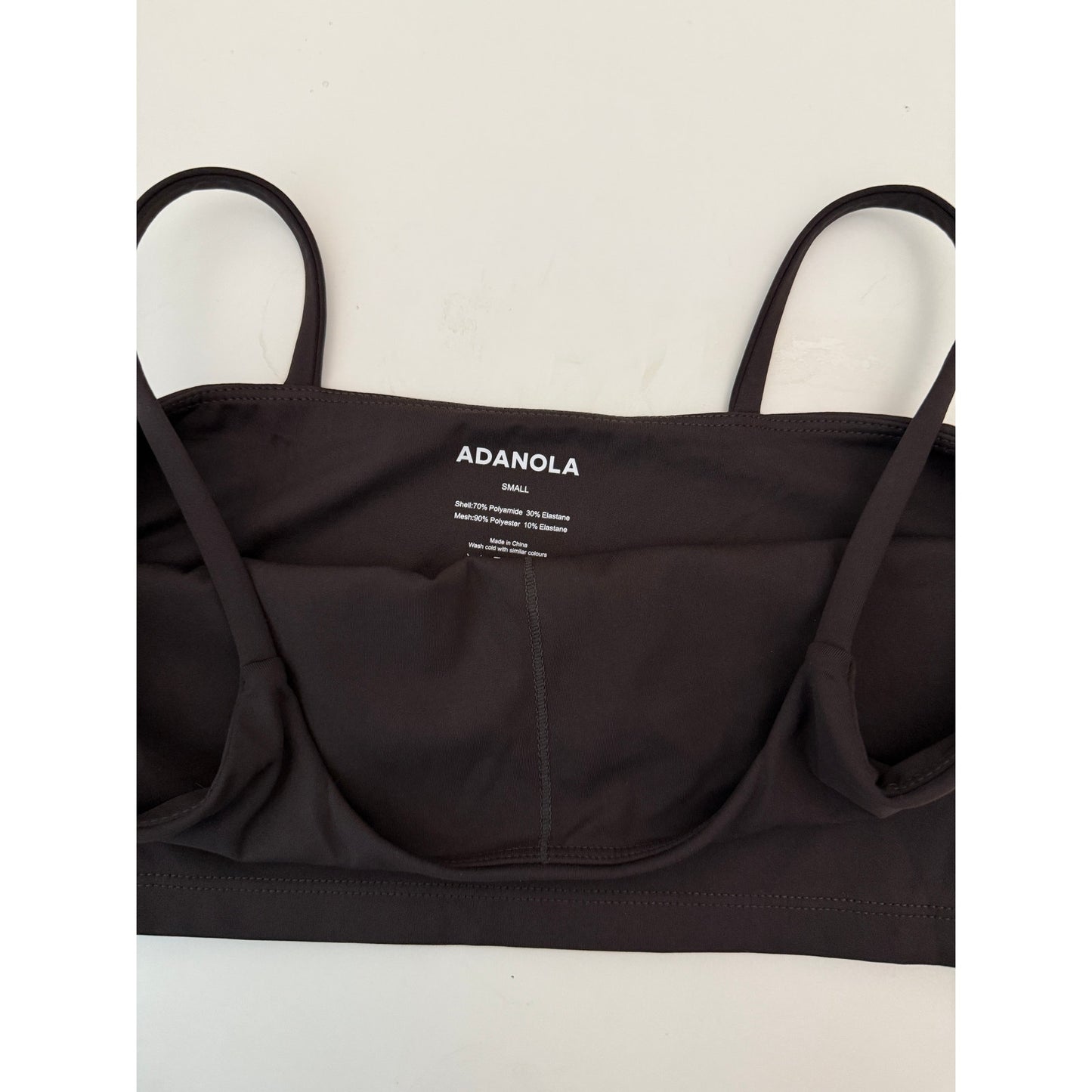 Andola coffee brown ultimate tank bra - size small