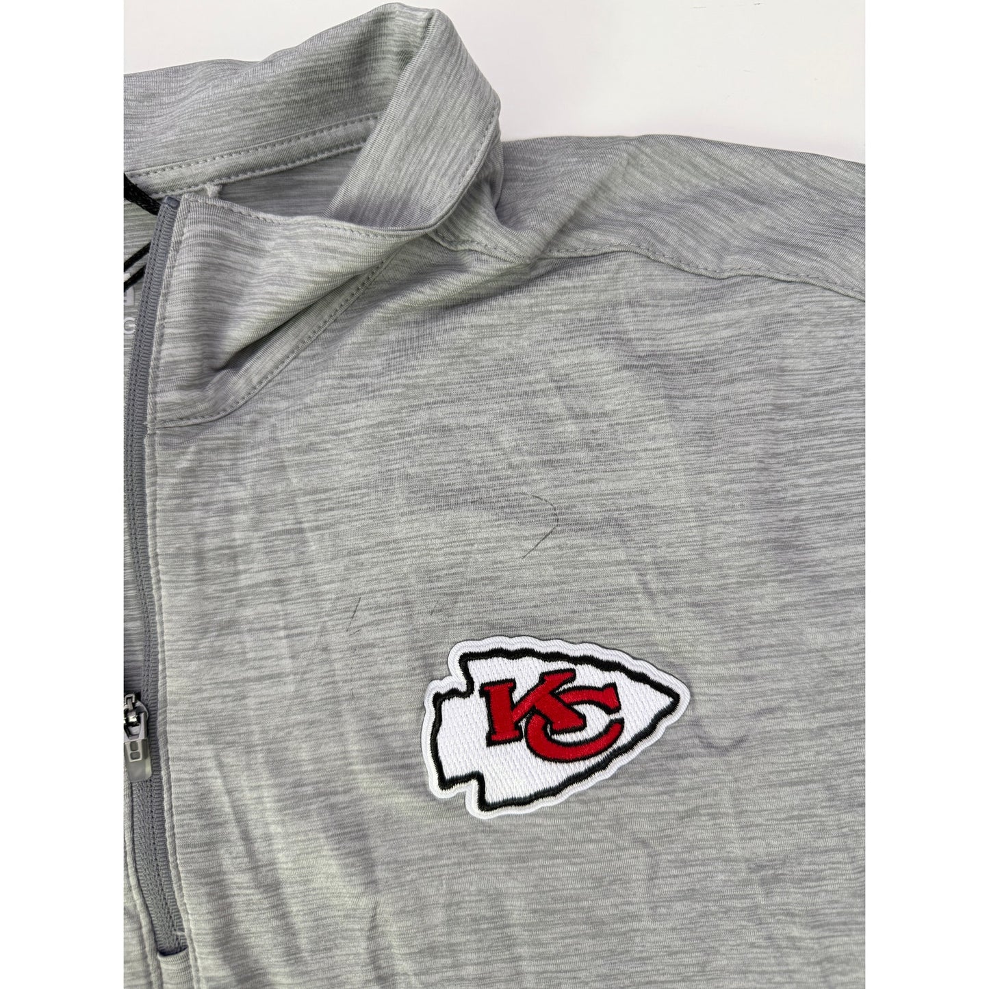 Men's antigua kansas city chiefs quarter zip - size Large