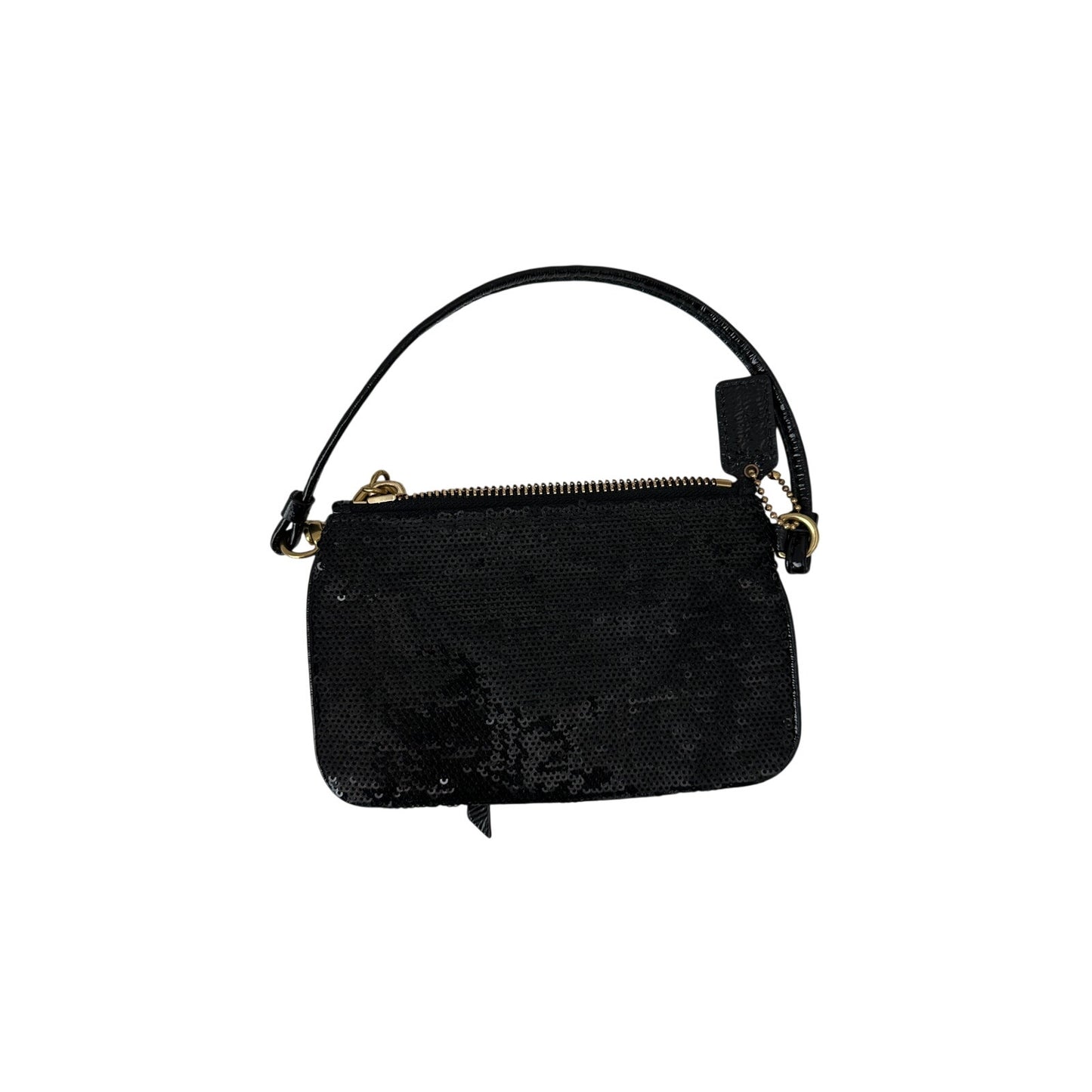 Coach poppy wristlet - black sequin