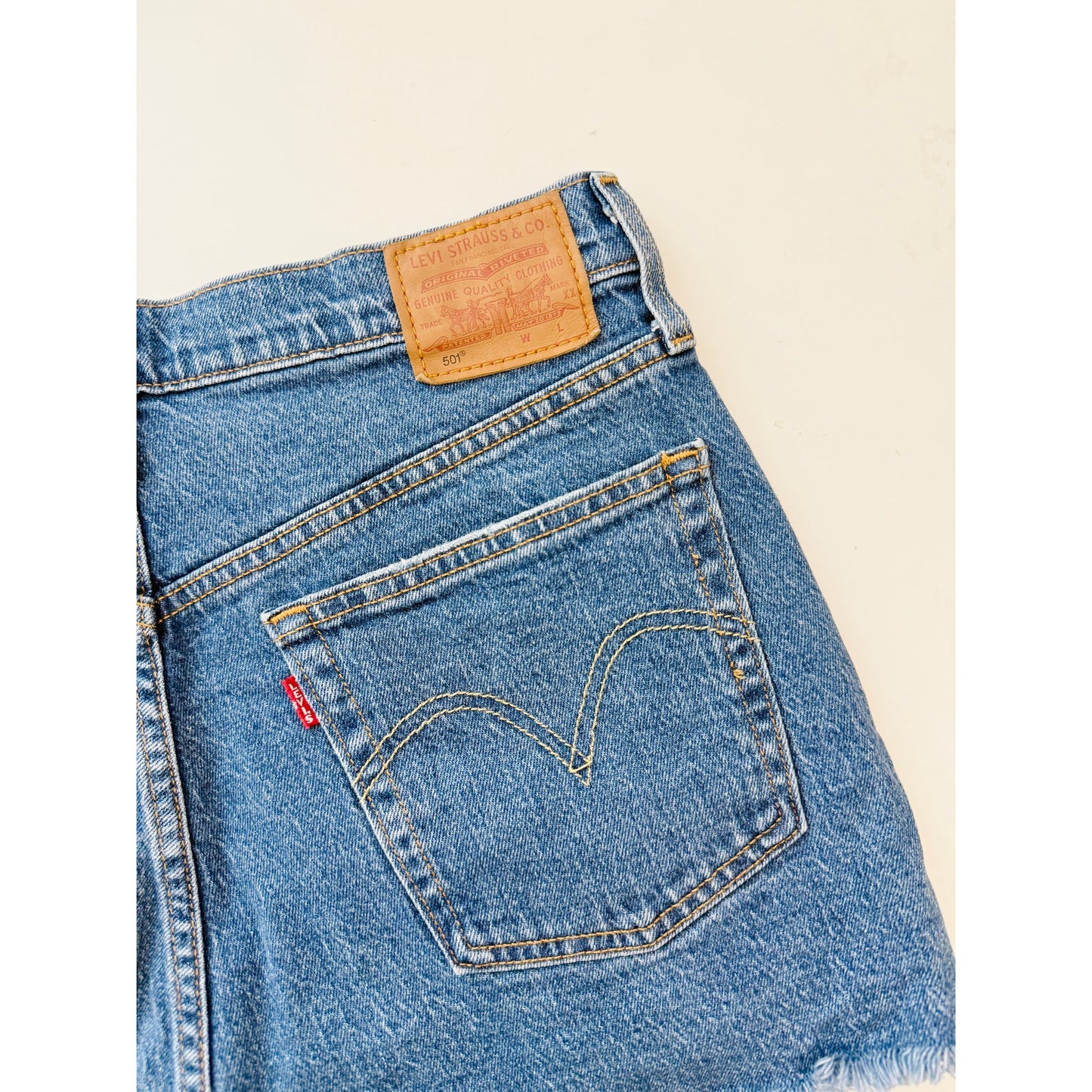 levis high rise 501 shorts - size 30