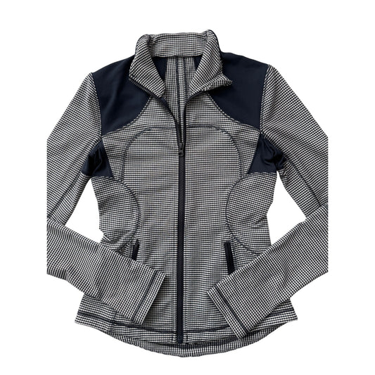 Lululemon navy blue gingham jacket - size 4