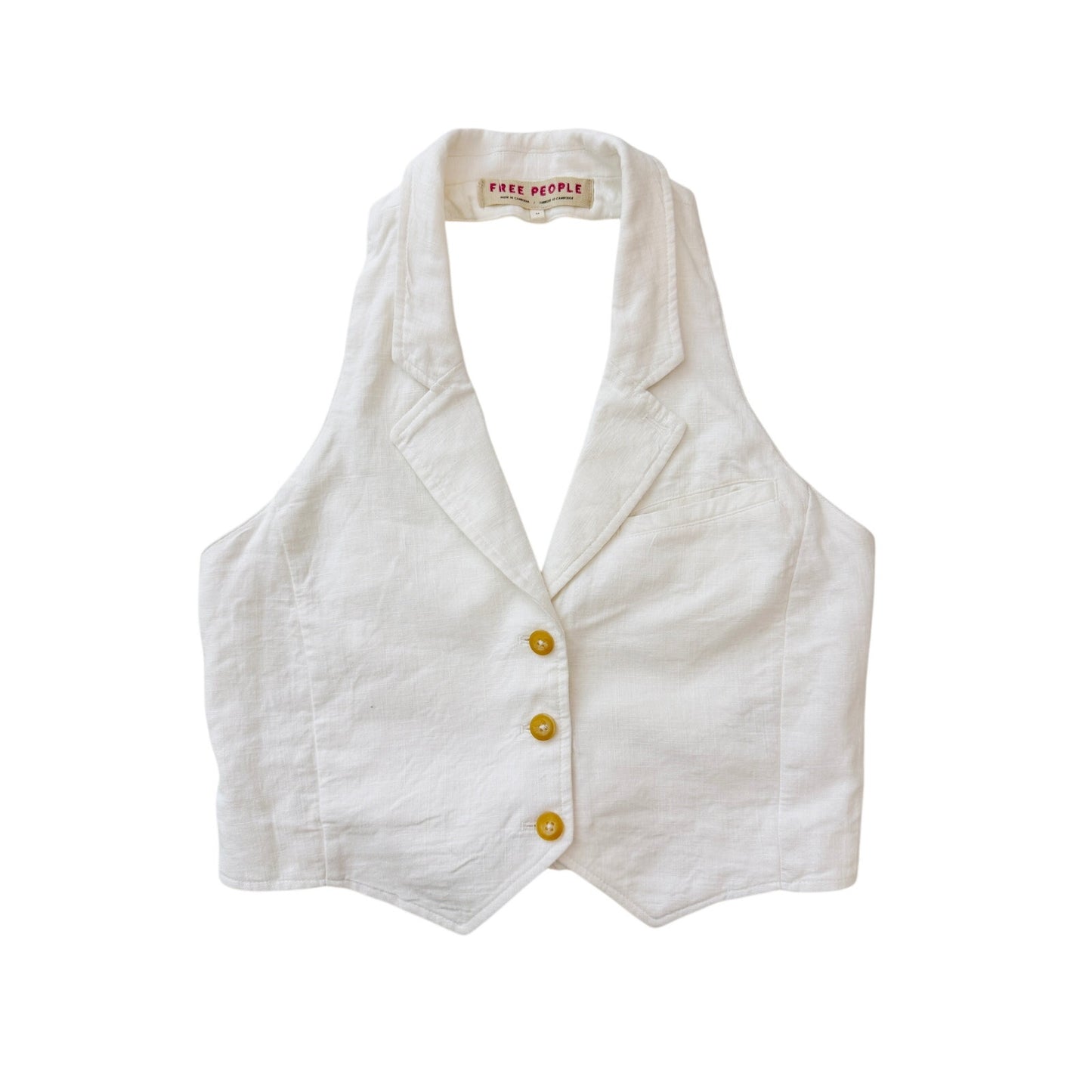 Free People desk to dinner halter vest - size medium