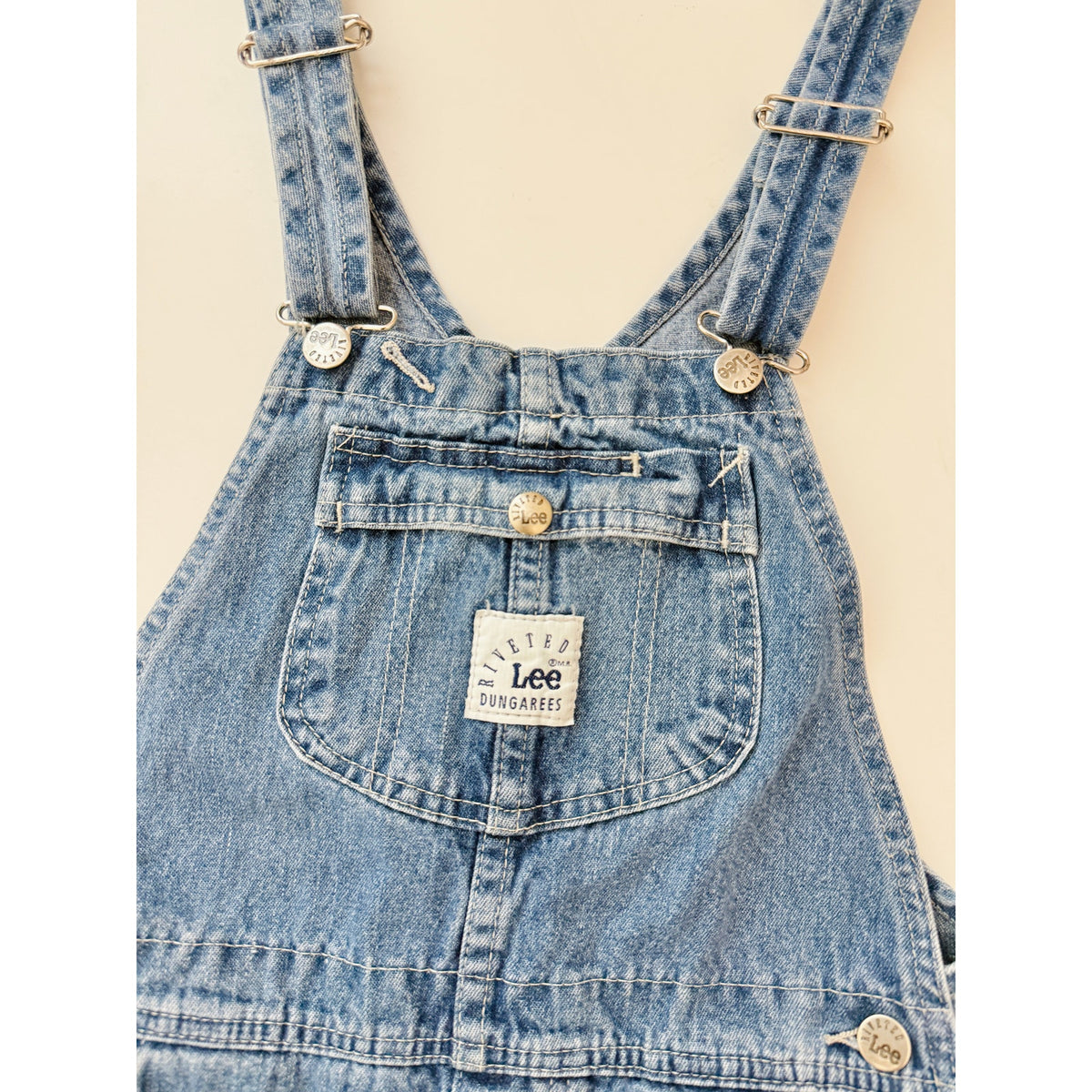 Lee denim straight leg overalls - size small