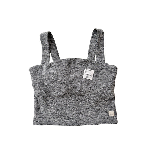 Vuori elevation square neck tank heather grey - size small