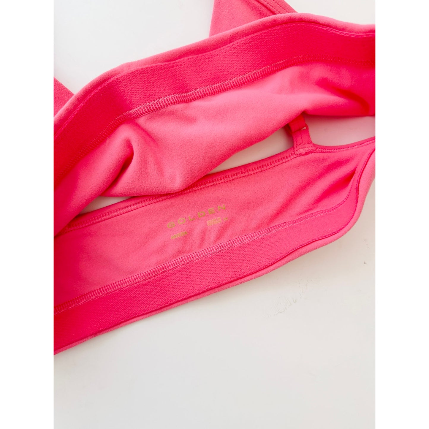Aritzia golden hold tight pink bra top - size medium