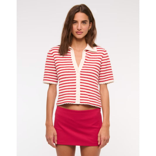 Abercrombie and fitch red scarlett mini skort - size small