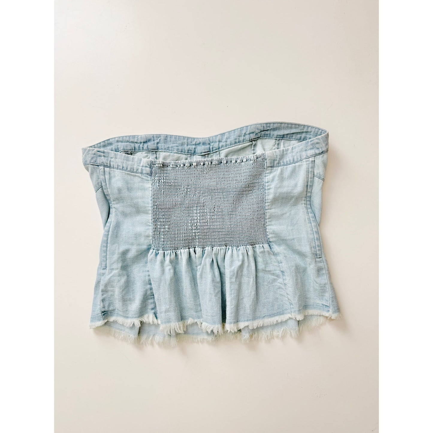 Free People better days denim tube top - size XL