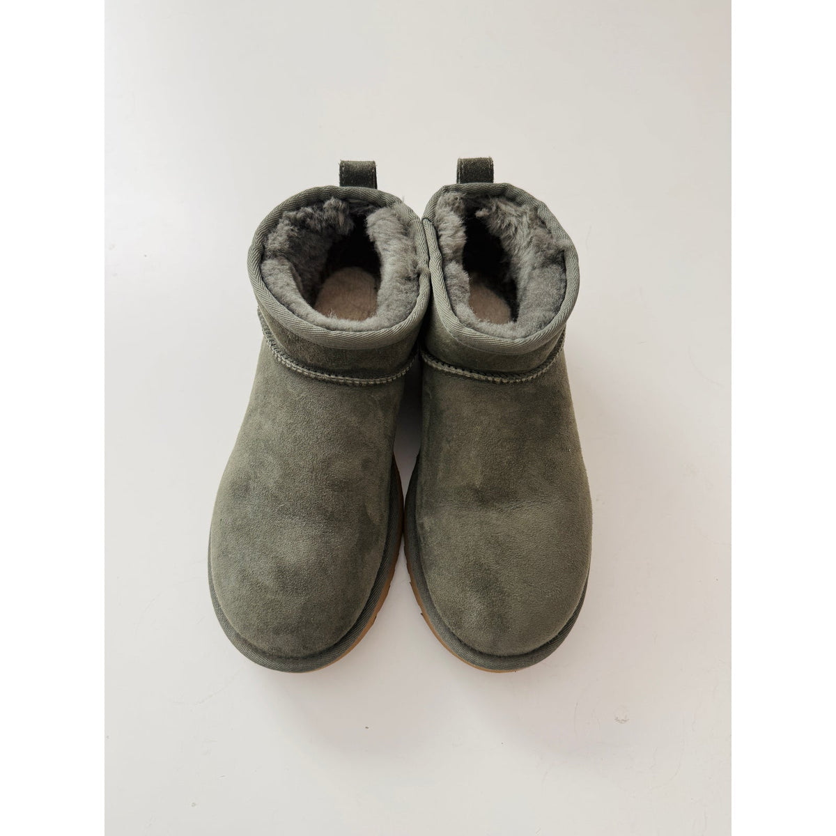 UGG green ultra mini boots - size women's 8