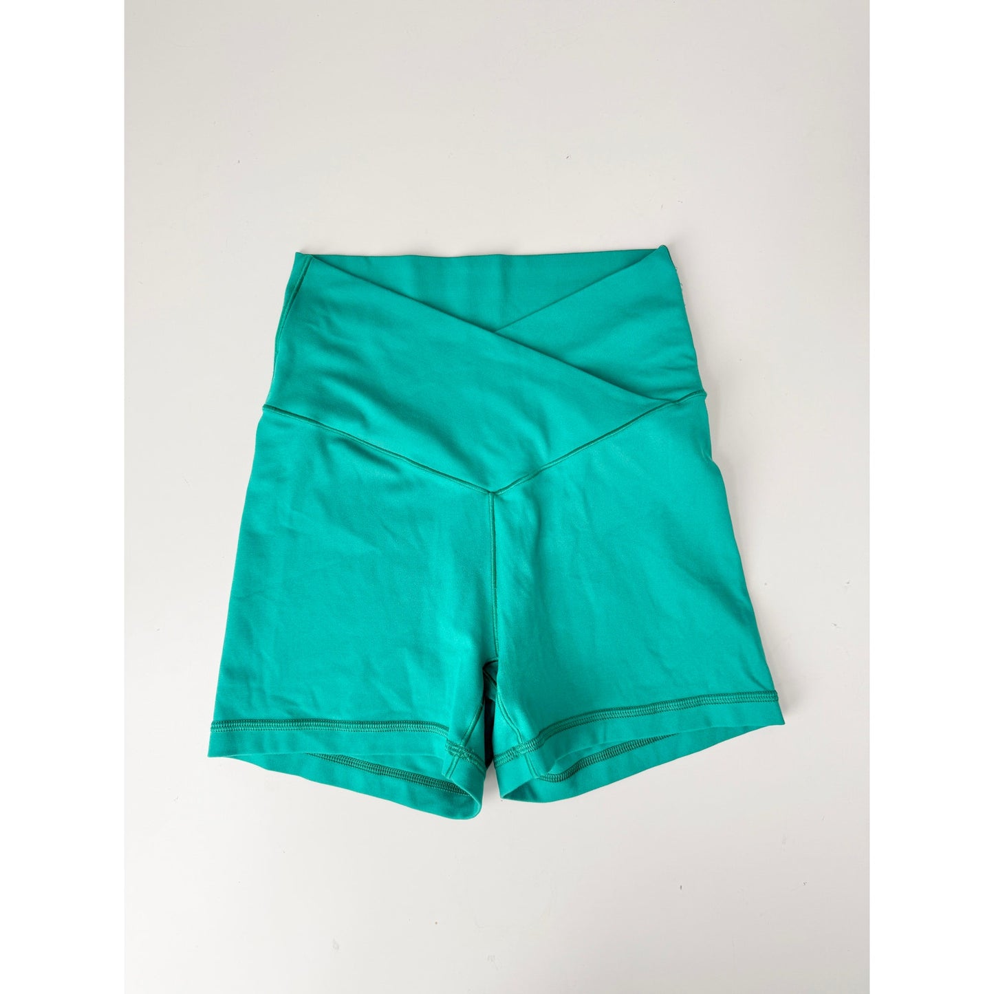 Aerie green athletic crossover biker set - size small