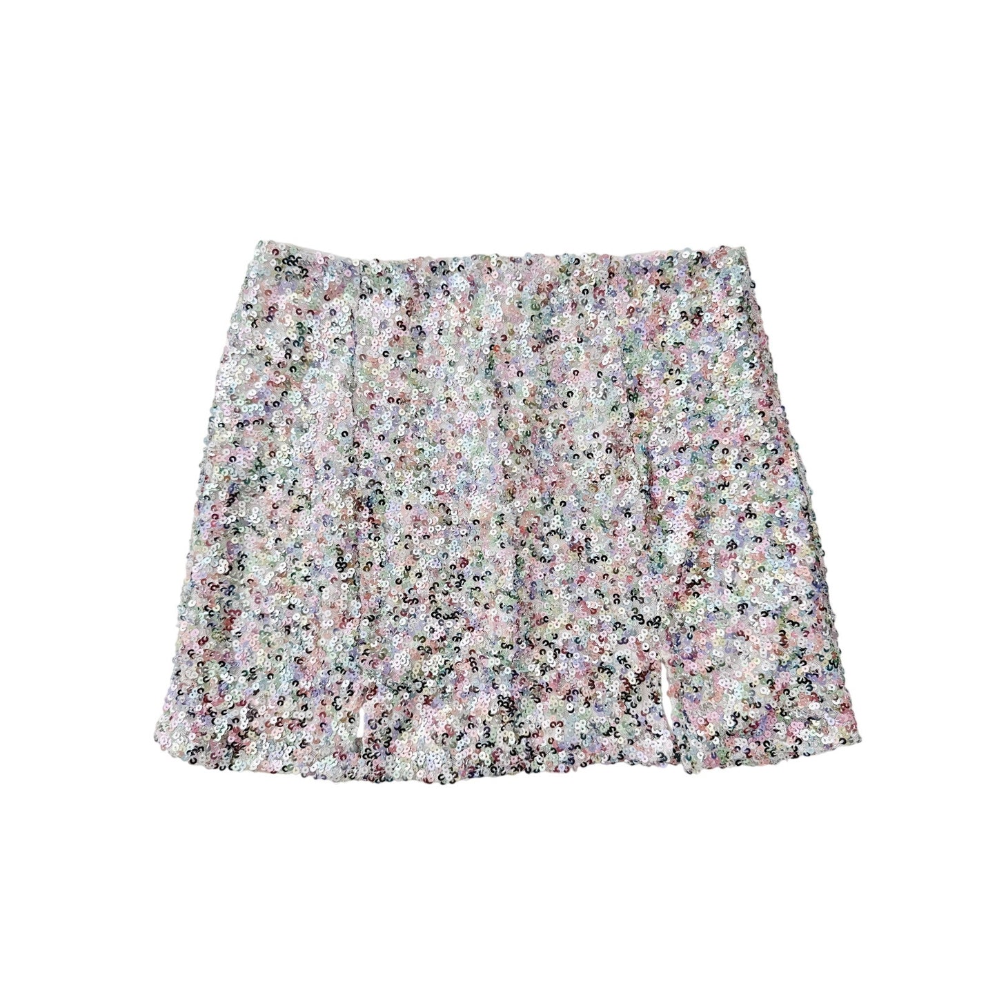 Lulu's colorful sequin mini skirt - size small