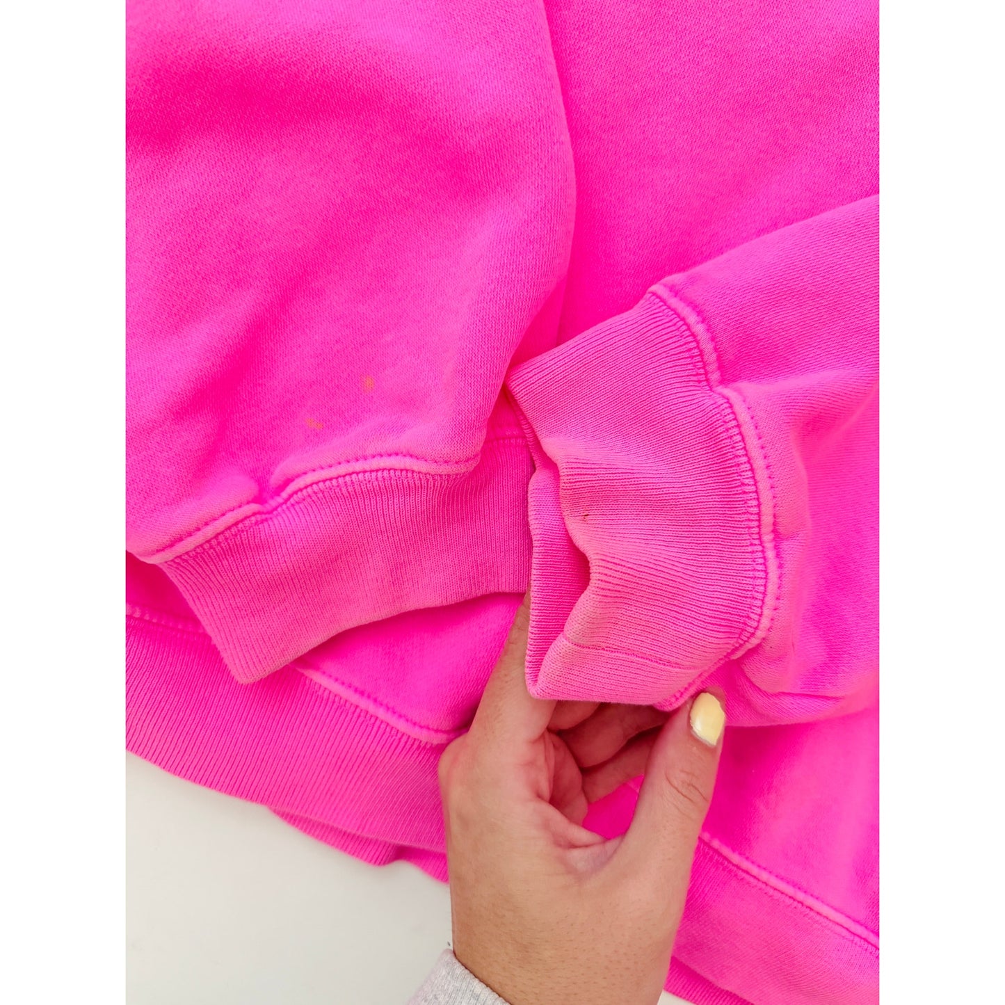 gap pink mini logo cropped hoodie - size large