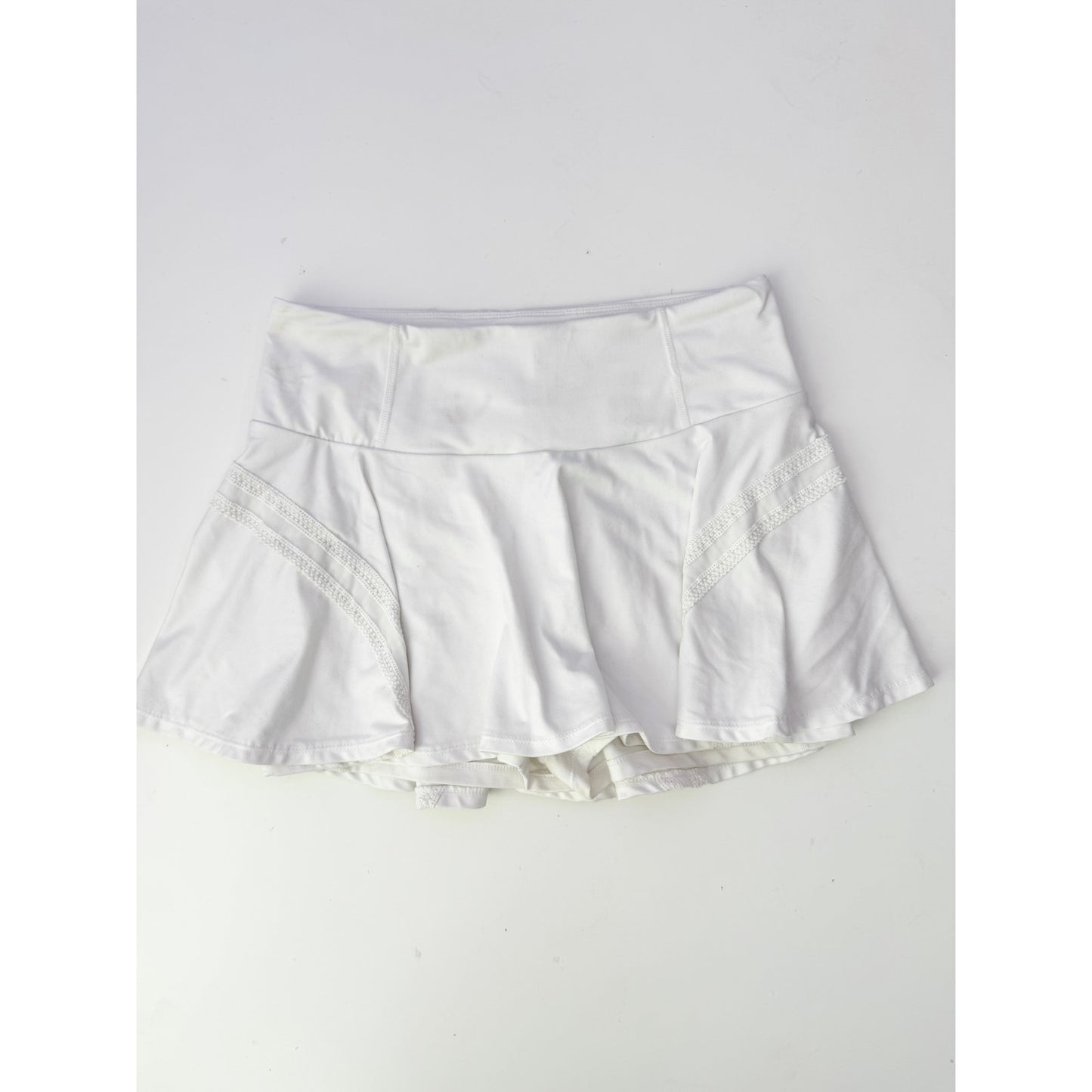 free people white pleats and thank you mini skort - size large