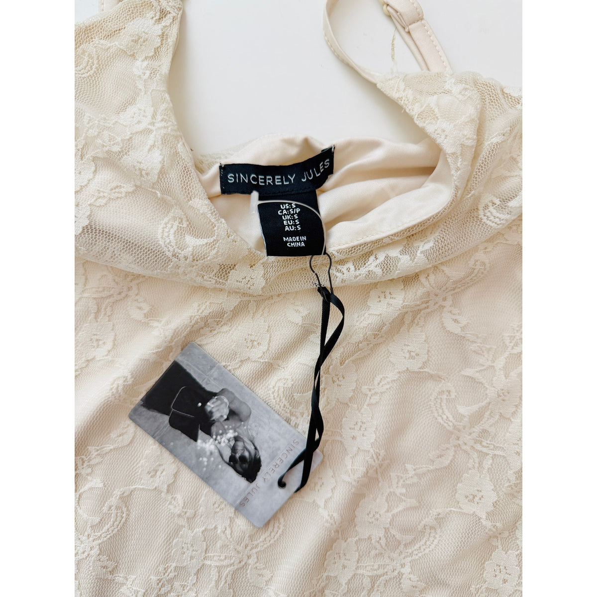 sincerely jules ivory lace dress  - size small