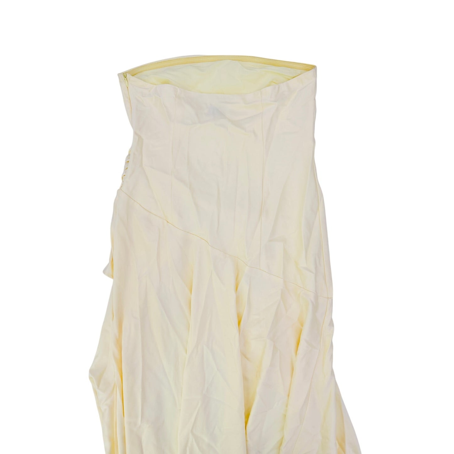 Peppermayo bodie satin yellow maxi dress - size large