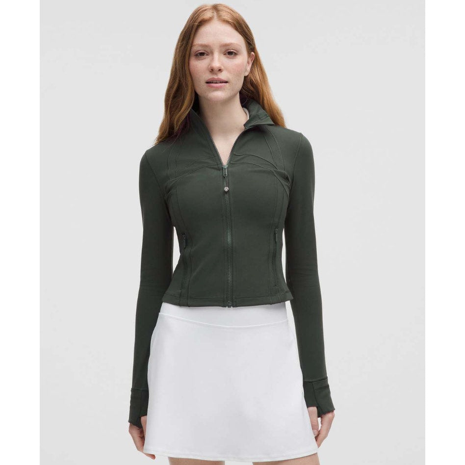 Lululemon rainforest green cropped define jacket - size 2