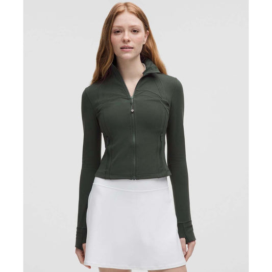 Lululemon rainforest green cropped define jacket - size 2