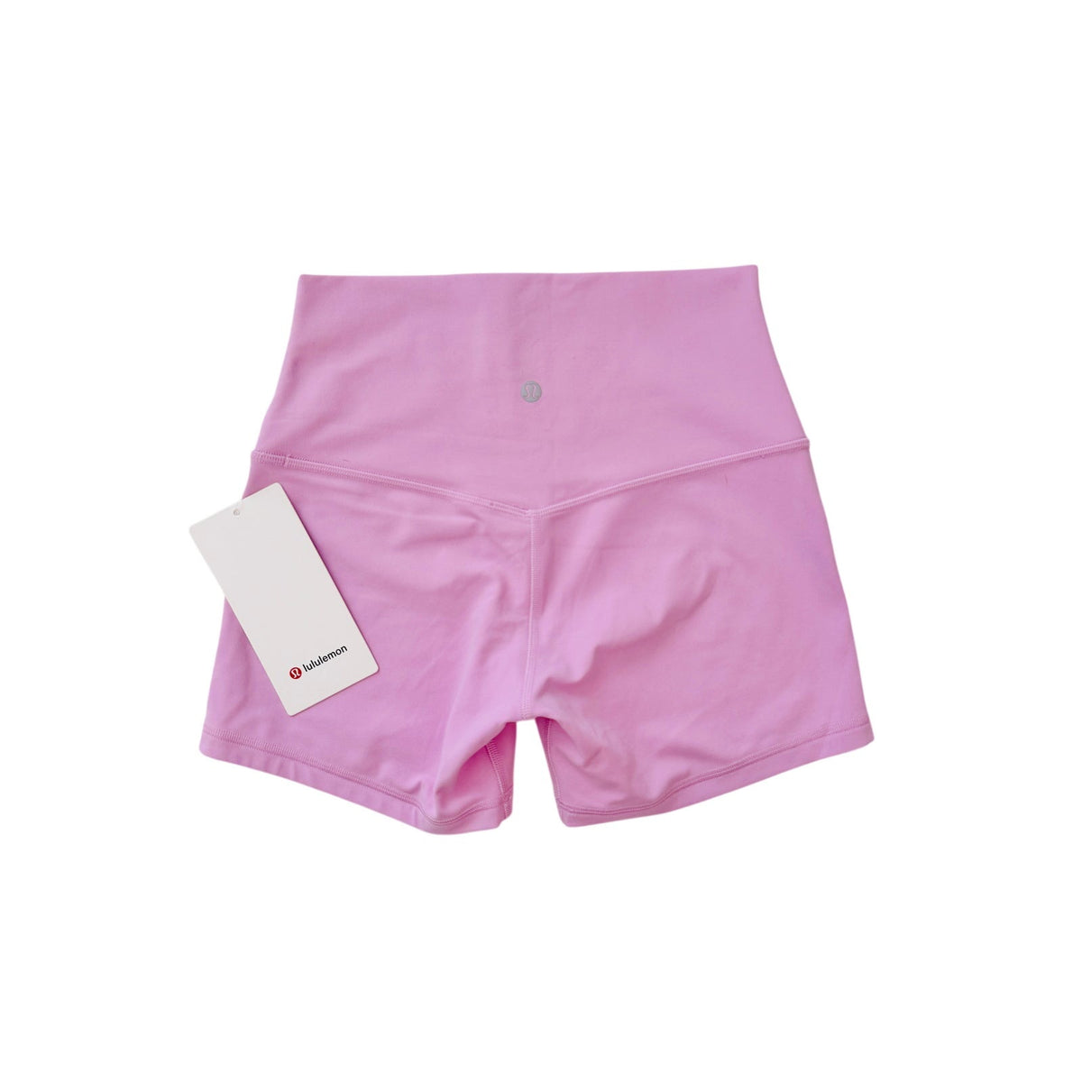 lululemon vita pink align high rise shorts - size 6, 4"