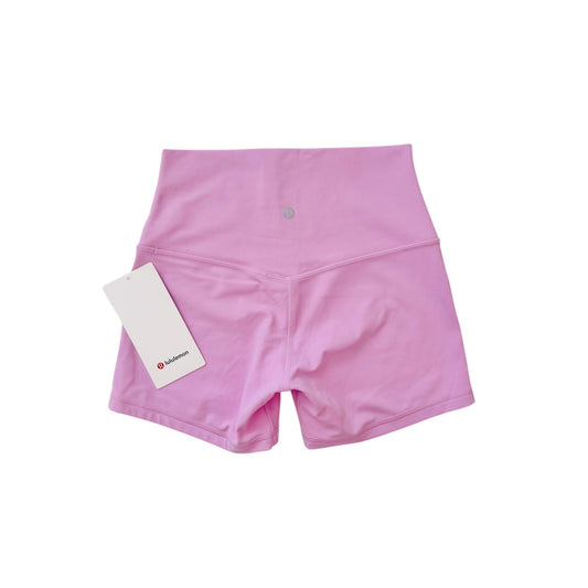 lululemon vita pink align high rise shorts - size 6, 4"