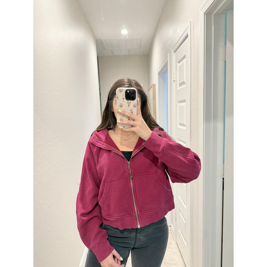 Lululemon deep luxe scuba full zip hoodie- Size M/L