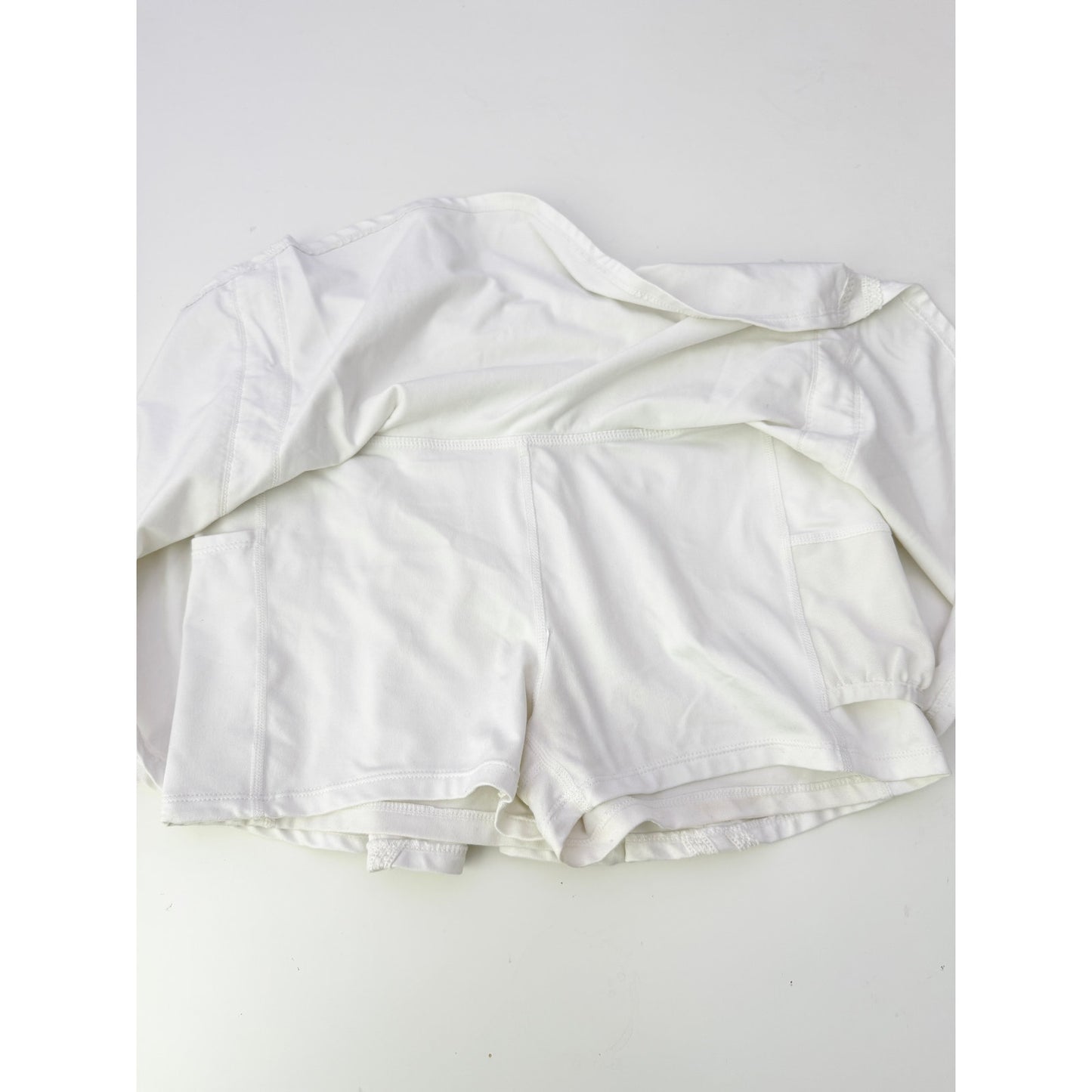 free people white pleats and thank you mini skort - size large