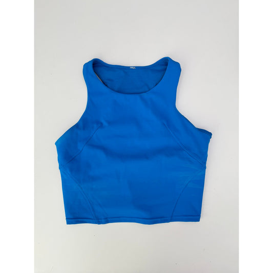 lululemon poolside blue high neck tank top - size 4