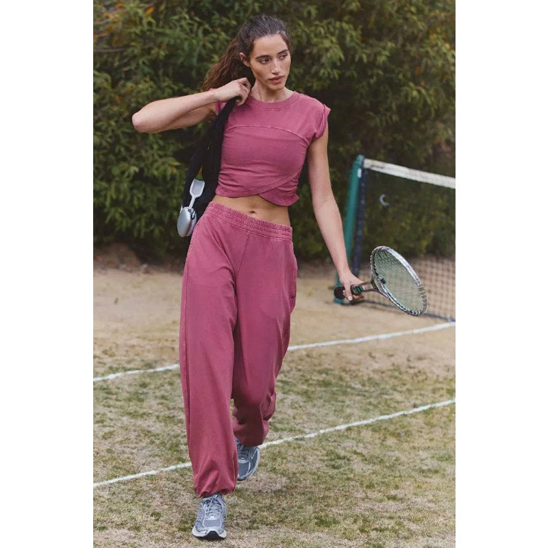 Free people movement hot shot crossover joggers- size small
