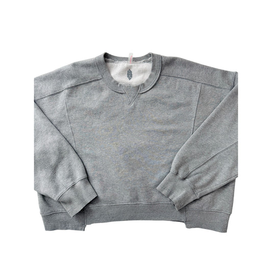 Free people movement intercept grey crewneck - size XL