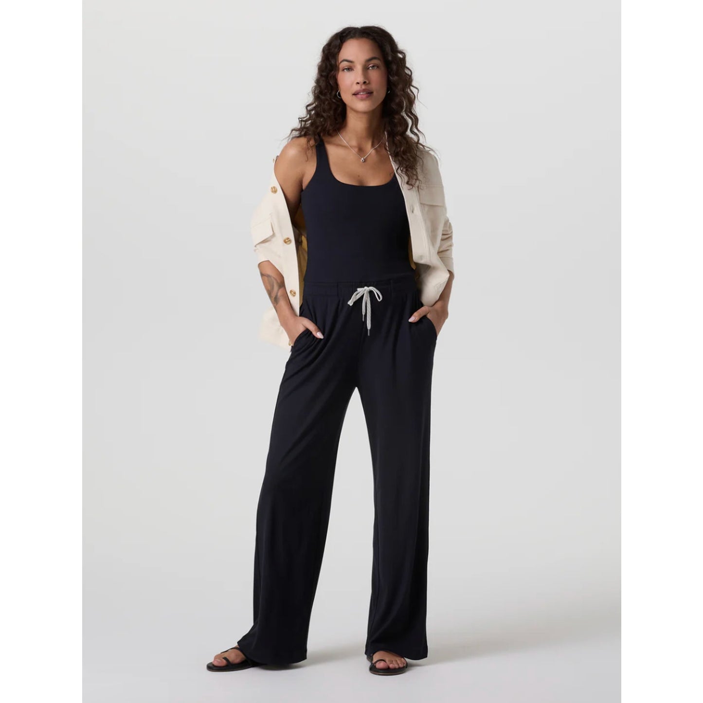Vuori mudra pose ribbed jumpsuit - size XS, 25.5" inseam