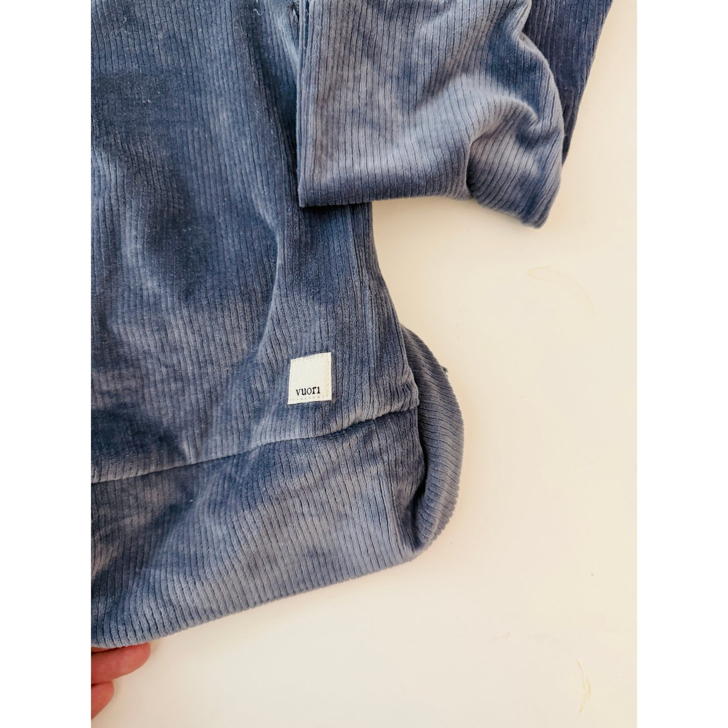 Vuori haven 1/2 zip hoodie azure blue - size medium