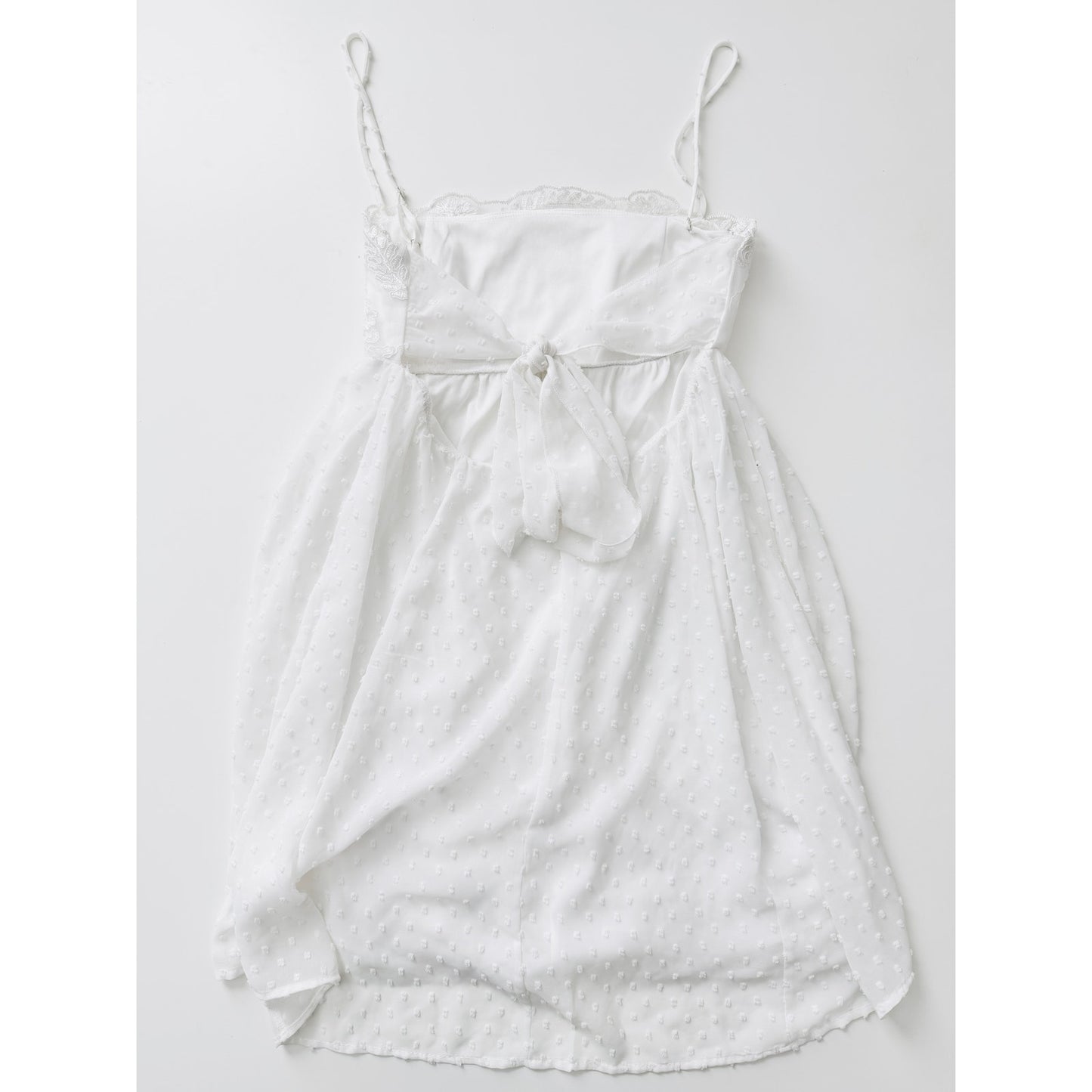 Lucy in the sky white sequin babydoll dress - size small