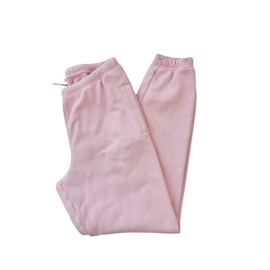 Skims pink cotton fleece joggers - size XS
