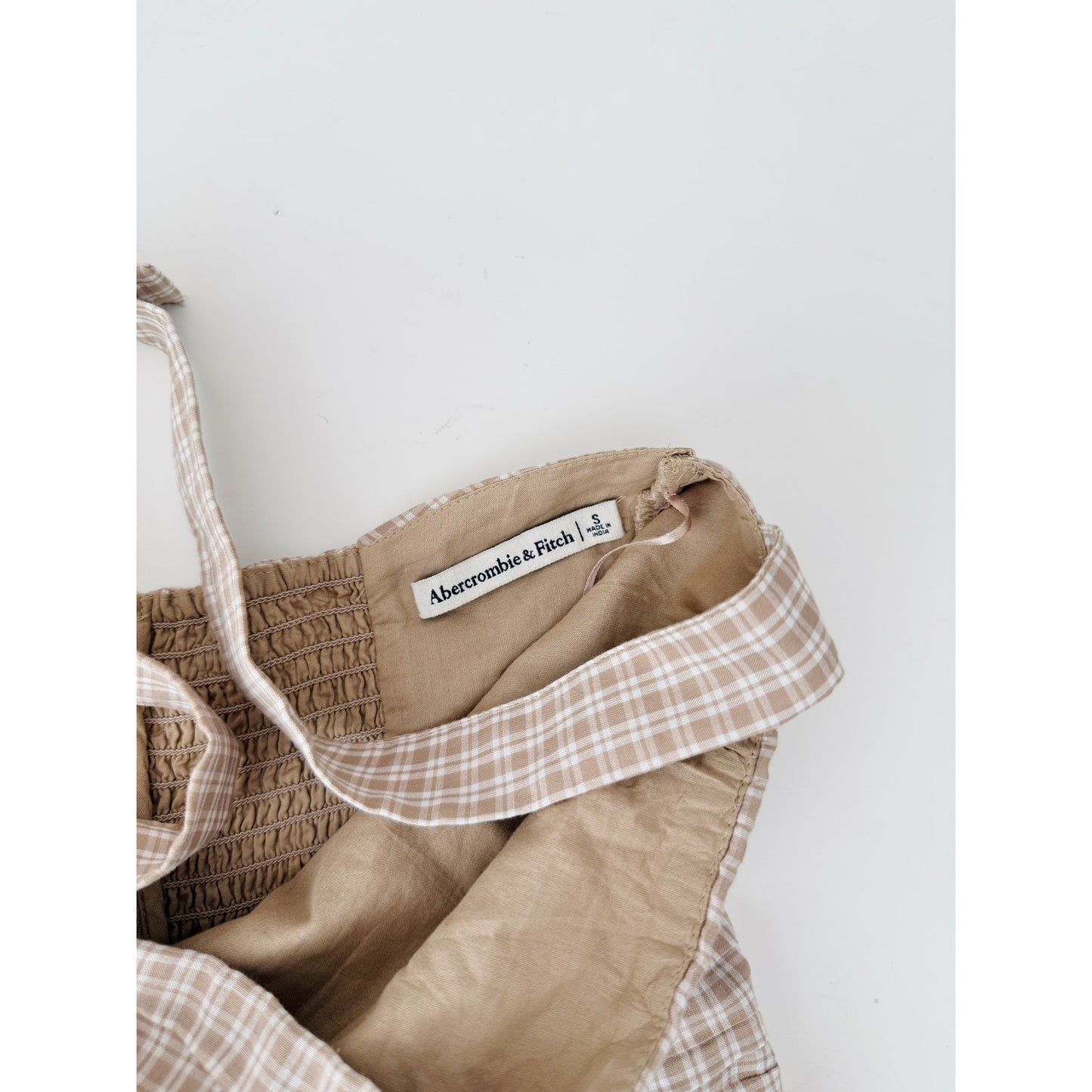 Abercrombie and fitch checkered halter mini dress - size small