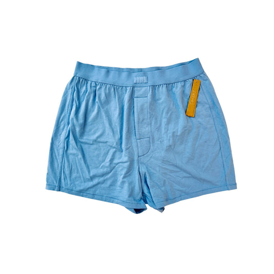 skims boyfriend loose boxer marina blue - size small