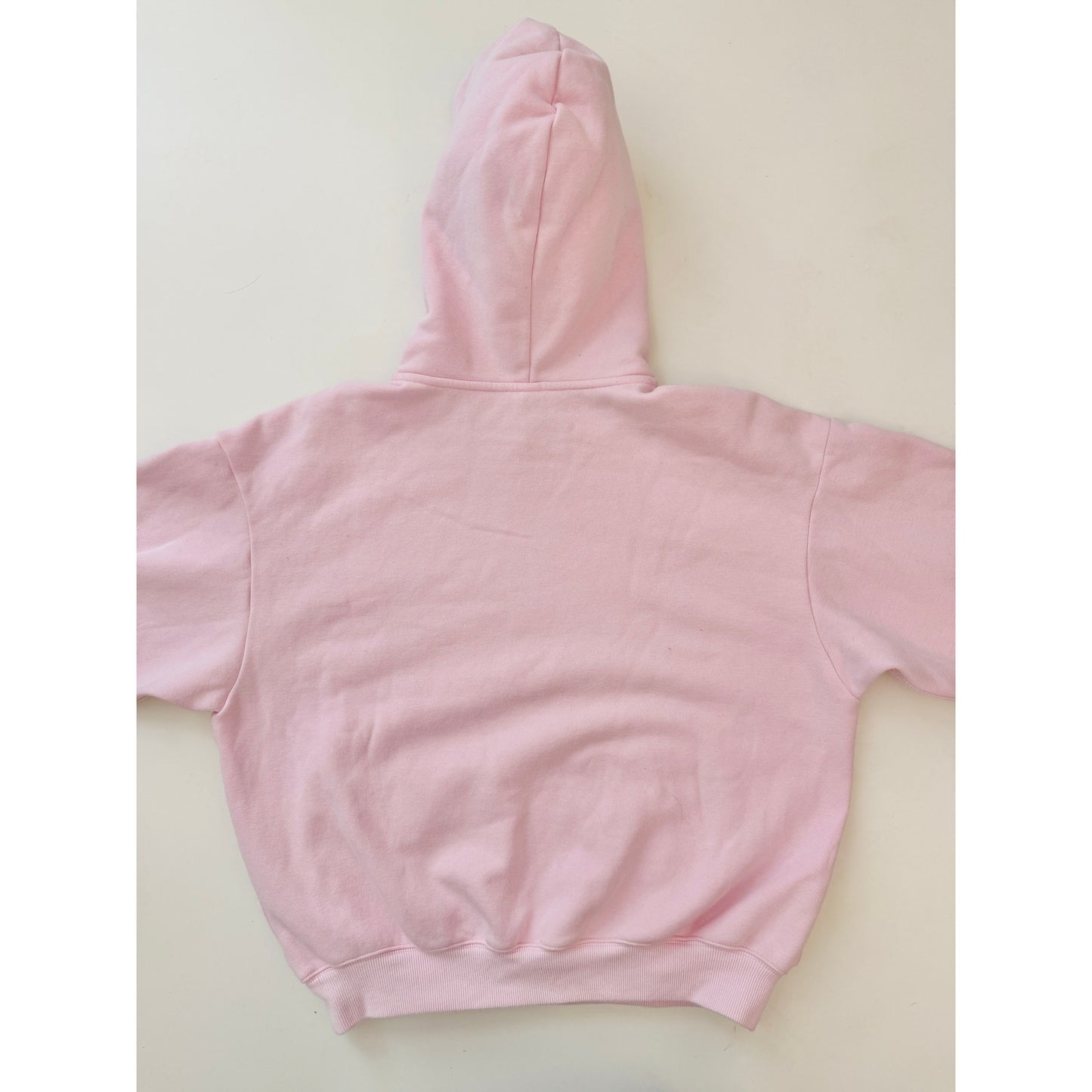 Skims pink cotton fleece classic hoodie - size medium