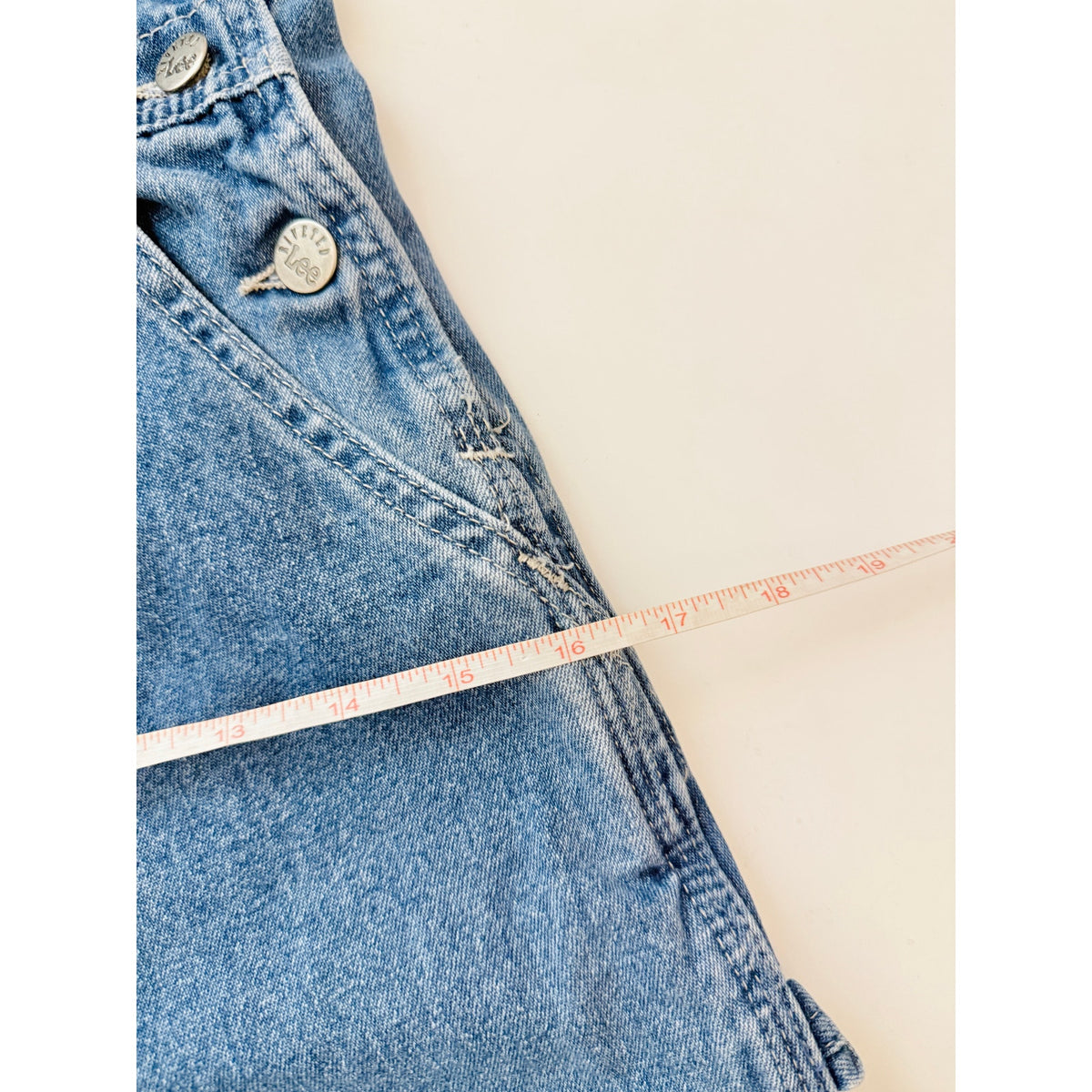 Lee denim straight leg overalls - size small