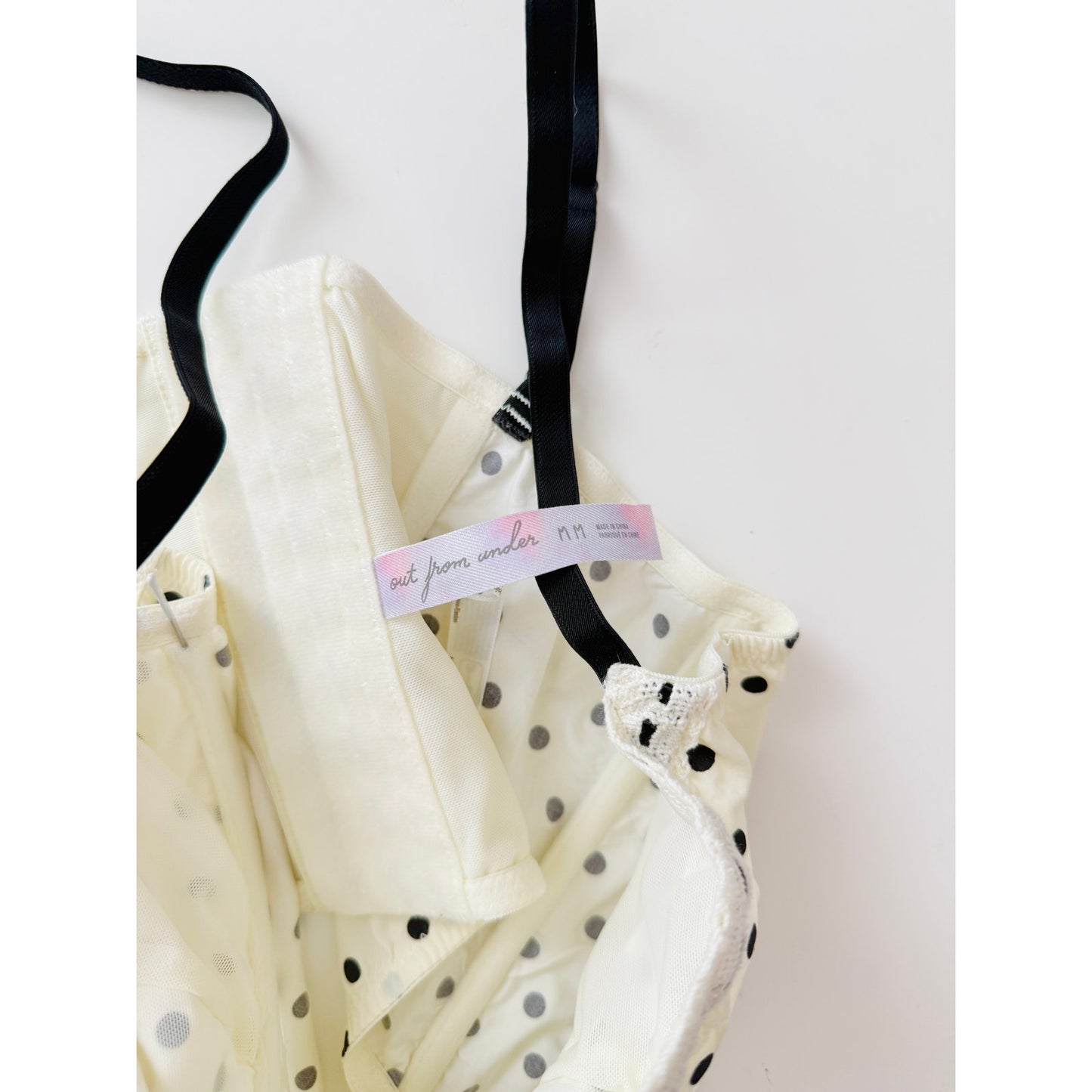 urban outfitters polka dot corset tank - size medium