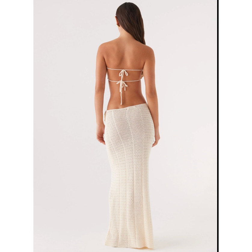 Peppermayo crochet maxi skirt set - size M/L