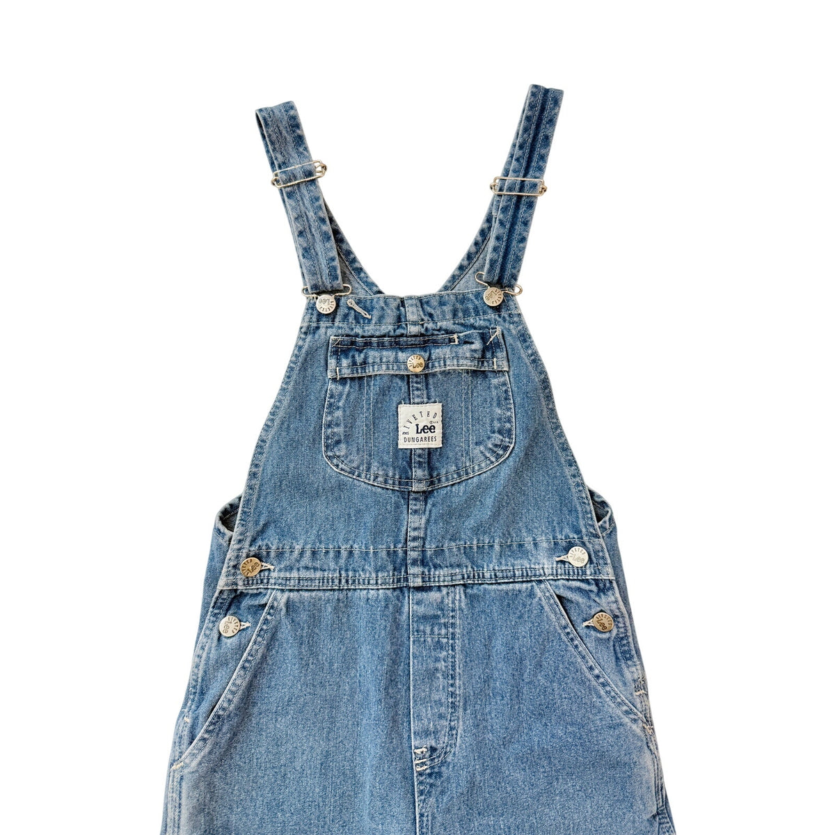 Lee denim straight leg overalls - size small