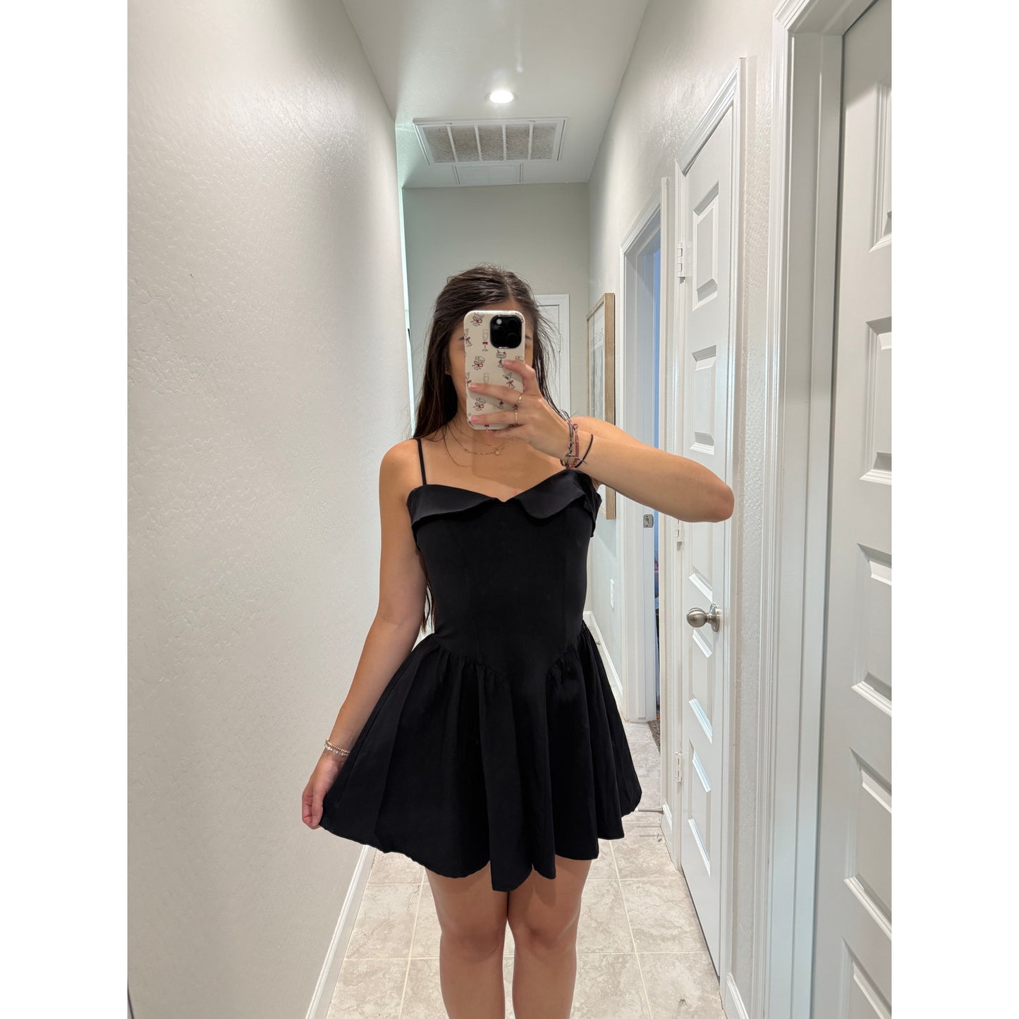 NEW! Kimchi Blue Black Drop Waist Mini Dress - Size Medium