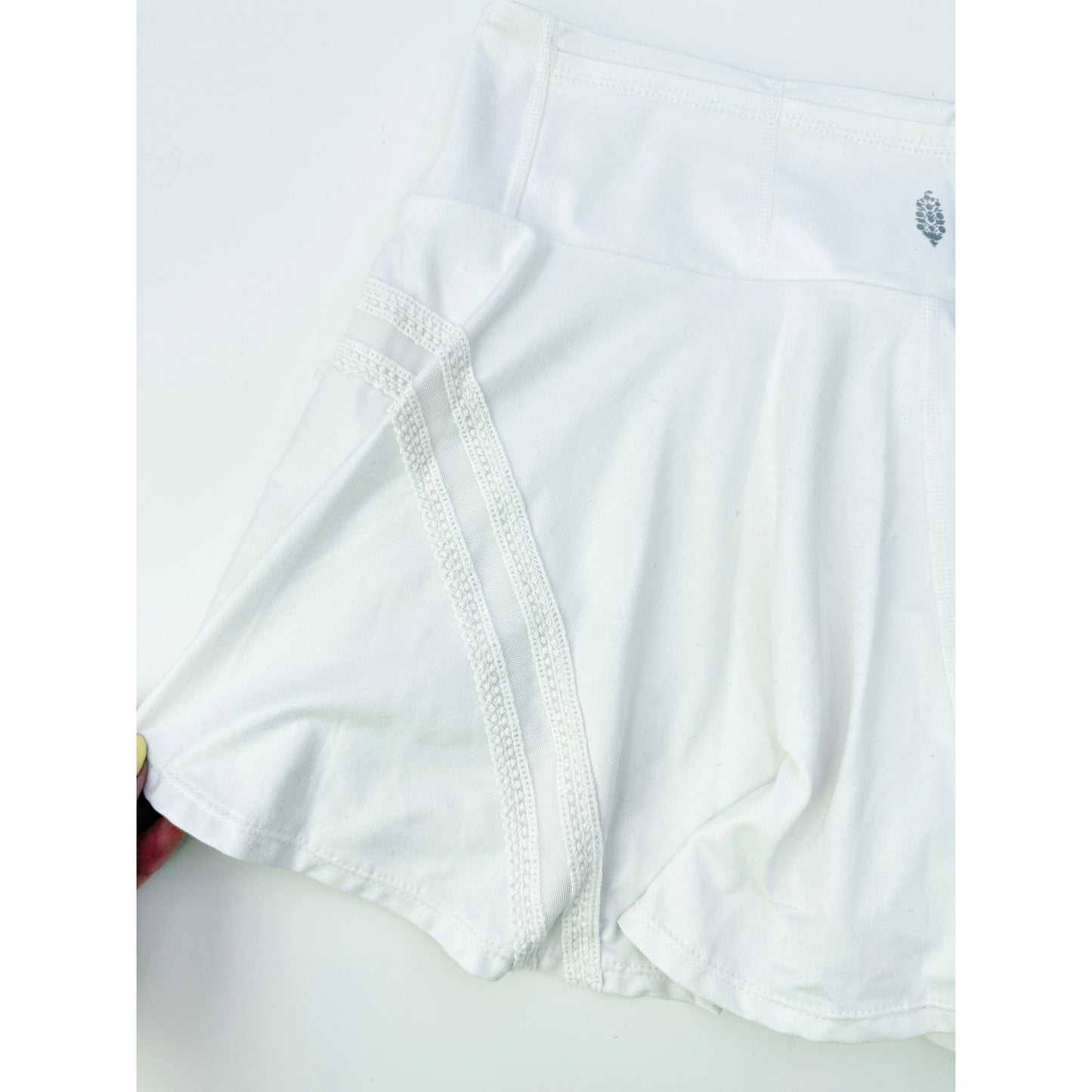 free people white pleats and thank you mini skort - size large