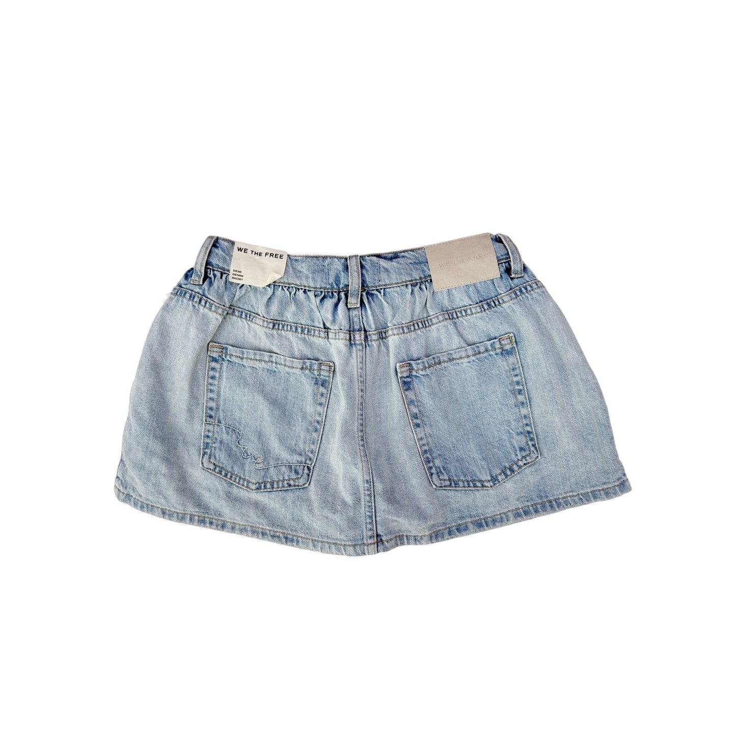 Free people denim mini skirt with shorts - size 26