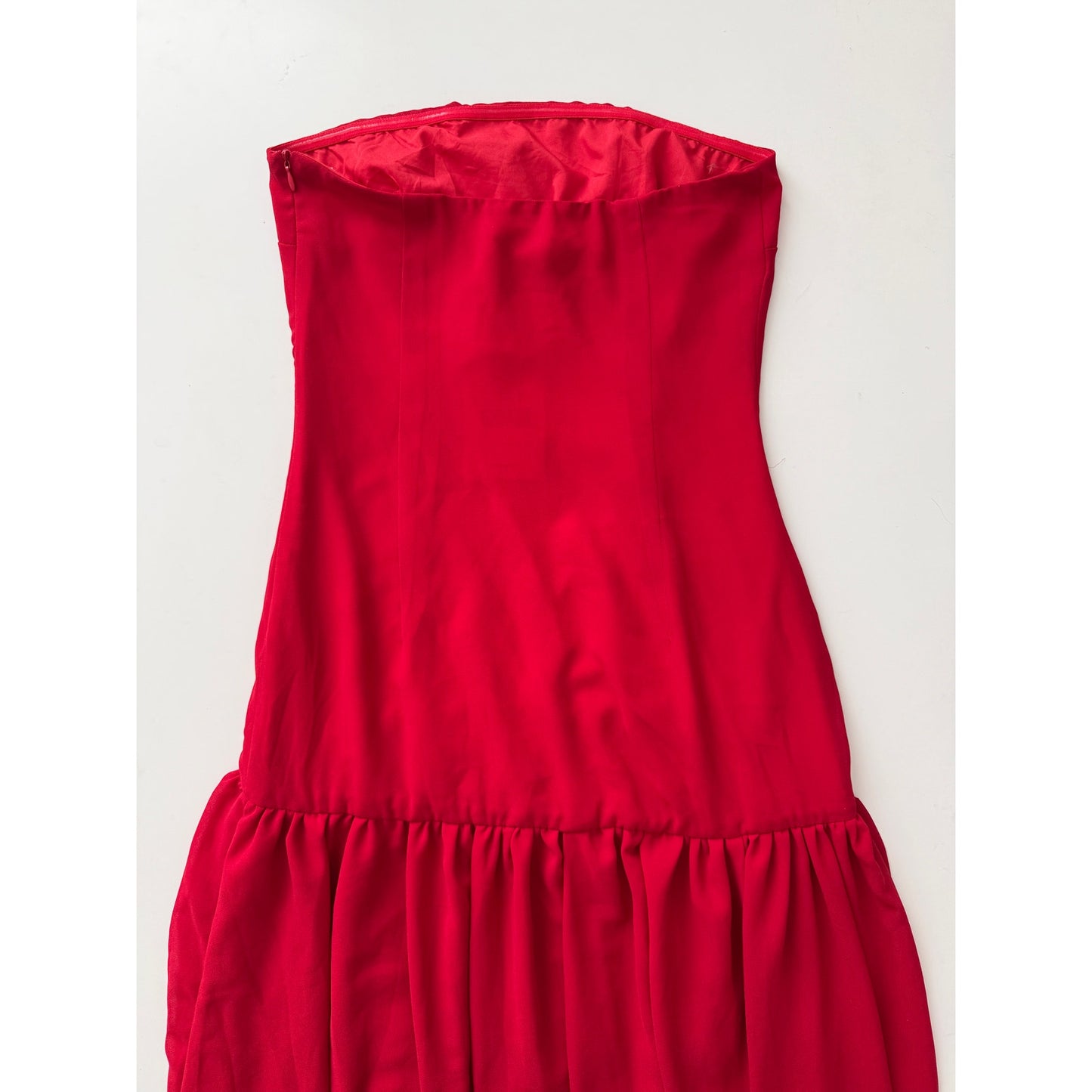 Peppermayo red eden strapless maxi dress - size 4