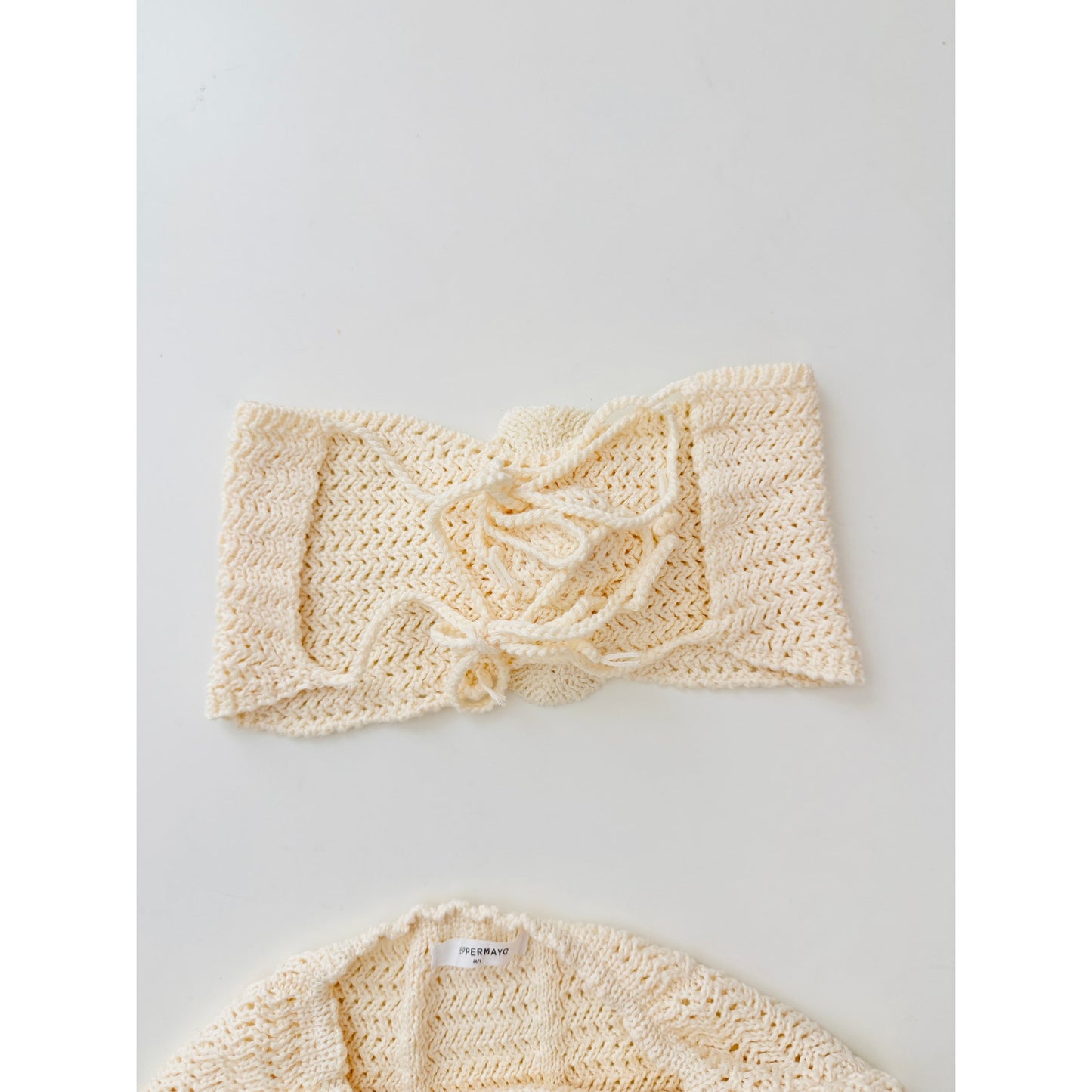 Peppermayo crochet maxi skirt set - size M/L