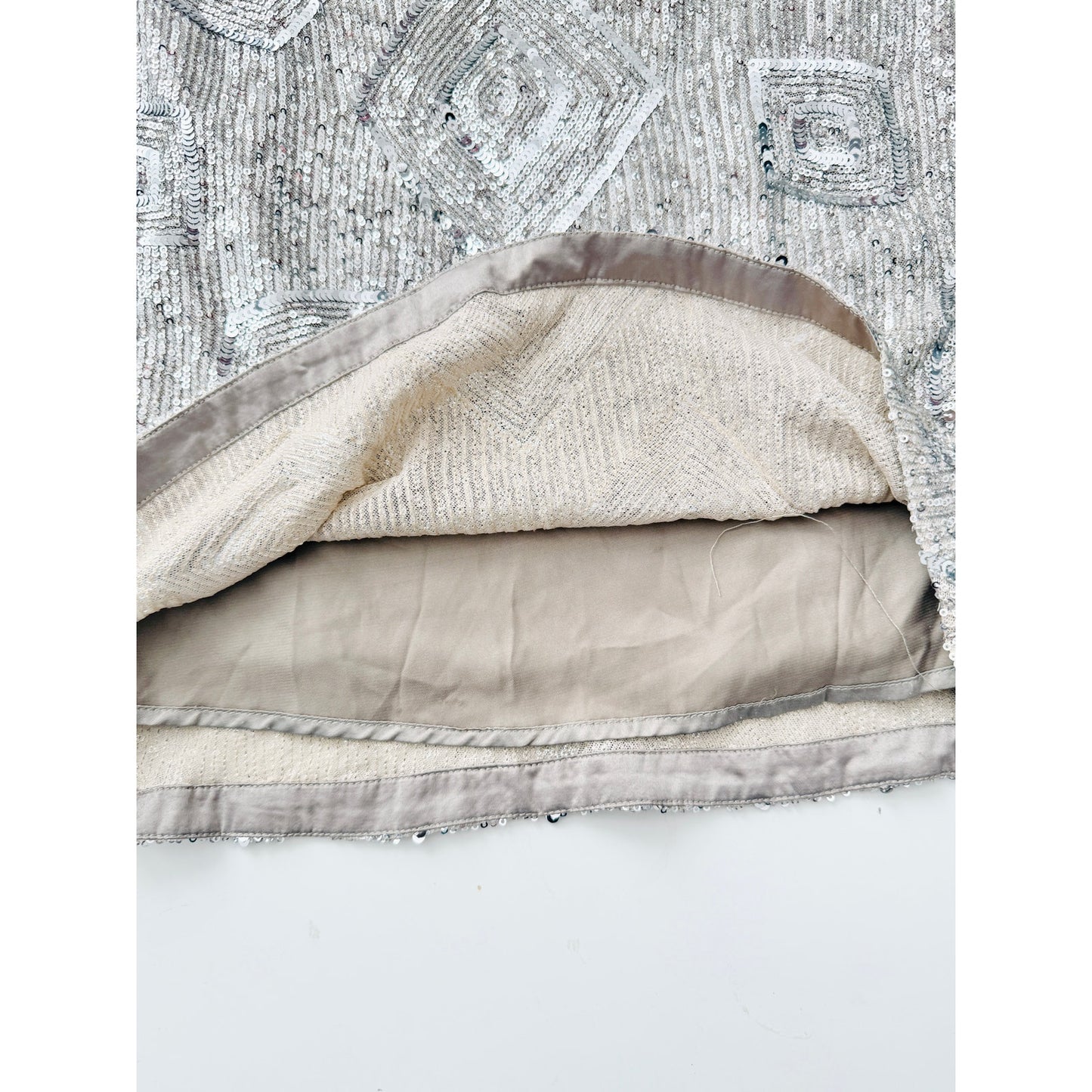 skies are blue silver sequin mini dres - size small