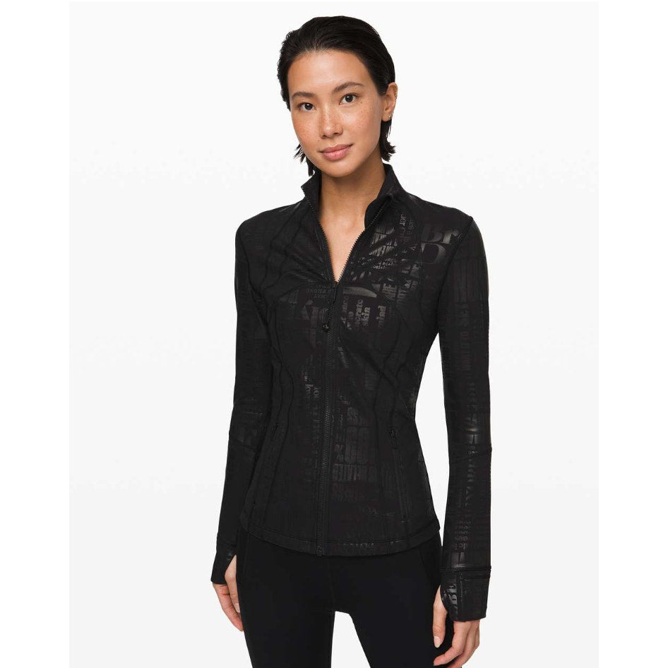 Lululemon foil black define jacket - 20YR Manifesto - size 4