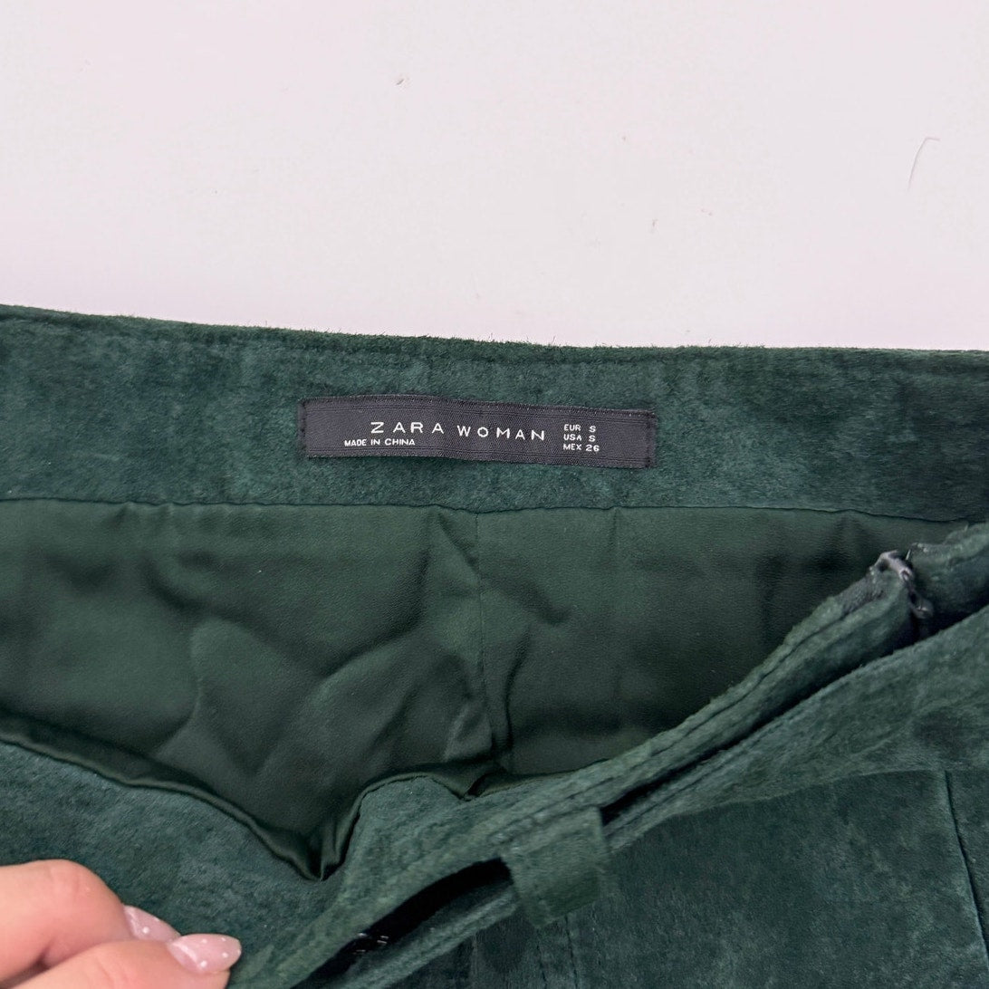 Zara suede belted mini skirt s - size small